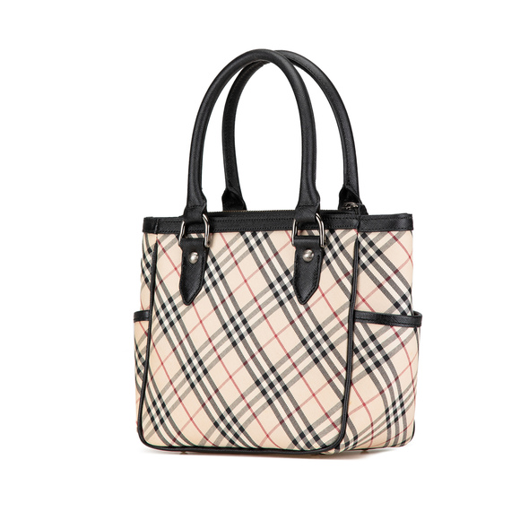 Pre-Loved Burberry Nova Check Canvas Handbag - Picture 2 of 7